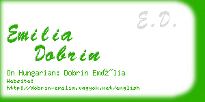 emilia dobrin business card